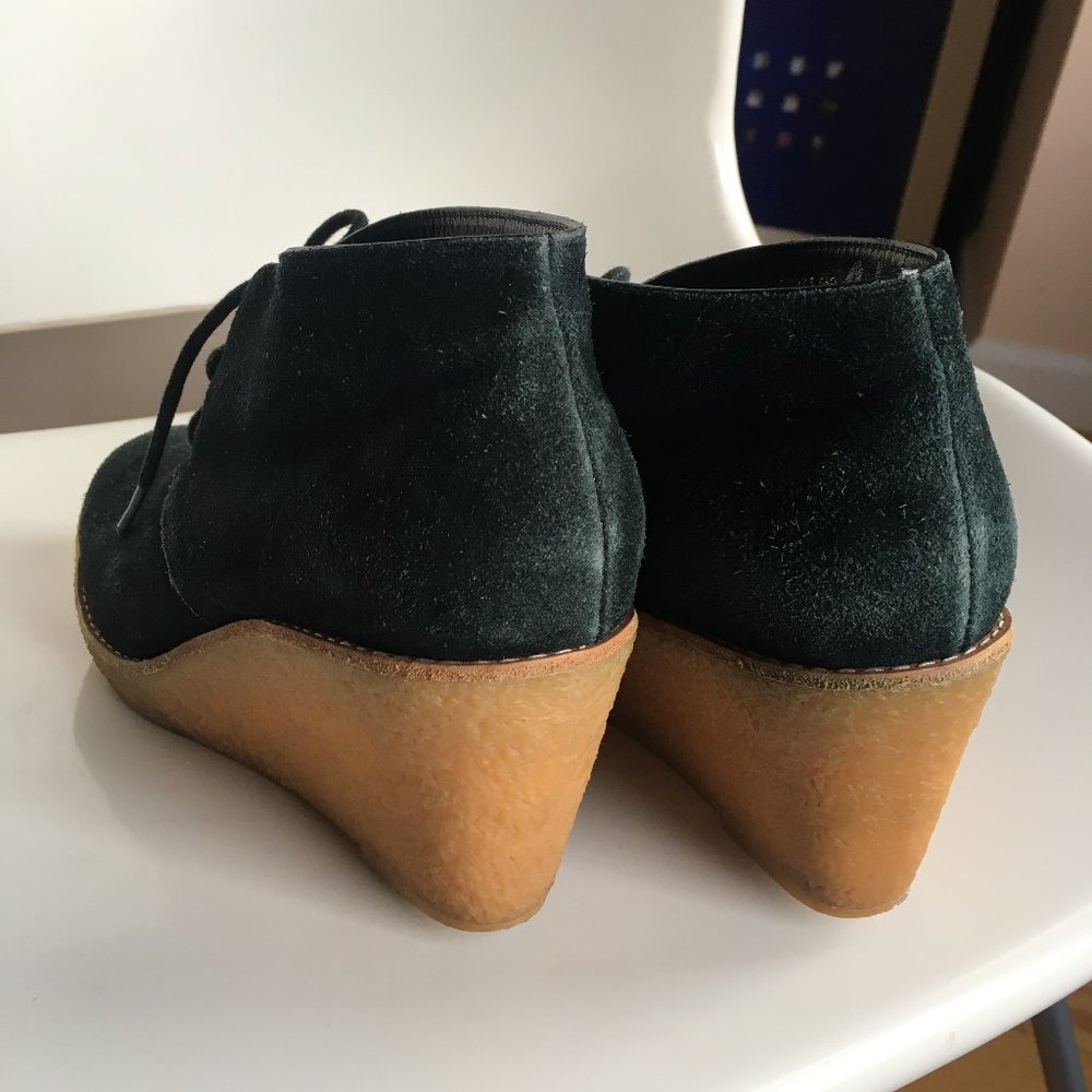 Cole Haan Suede Wedge Ankle boot Size 6 - Picture 3 of 7